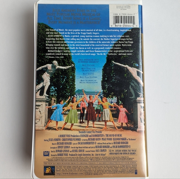 The Sound of Music VHS Tape THX Digitally Mastered Fox Video Family Feature 1996 - Picture 2 of 10